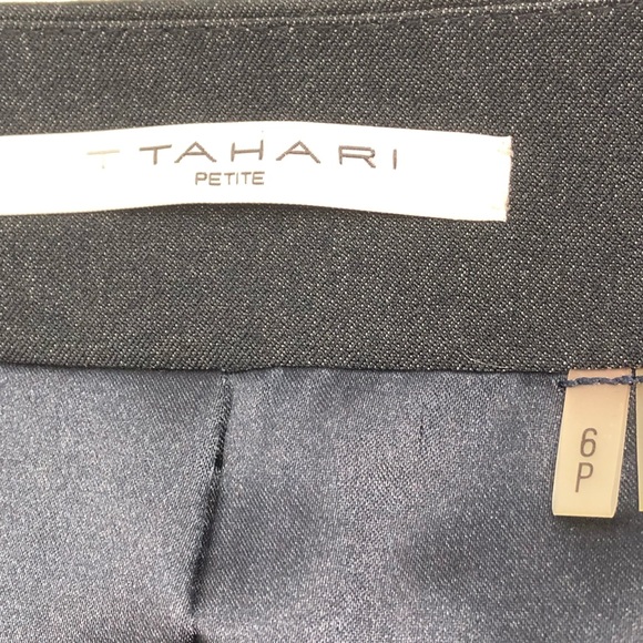 T. Tahari Blue Tweed Sofie Jacket Snap Front 6P - Picture 3 of 8